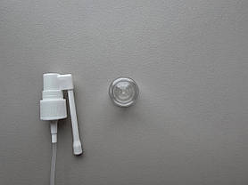 5 мл Круглий прозорий ПЕТ флакон з розпилювачем гортанним пластиковим білим 18/410 пшикалка атомайзер, фото 3