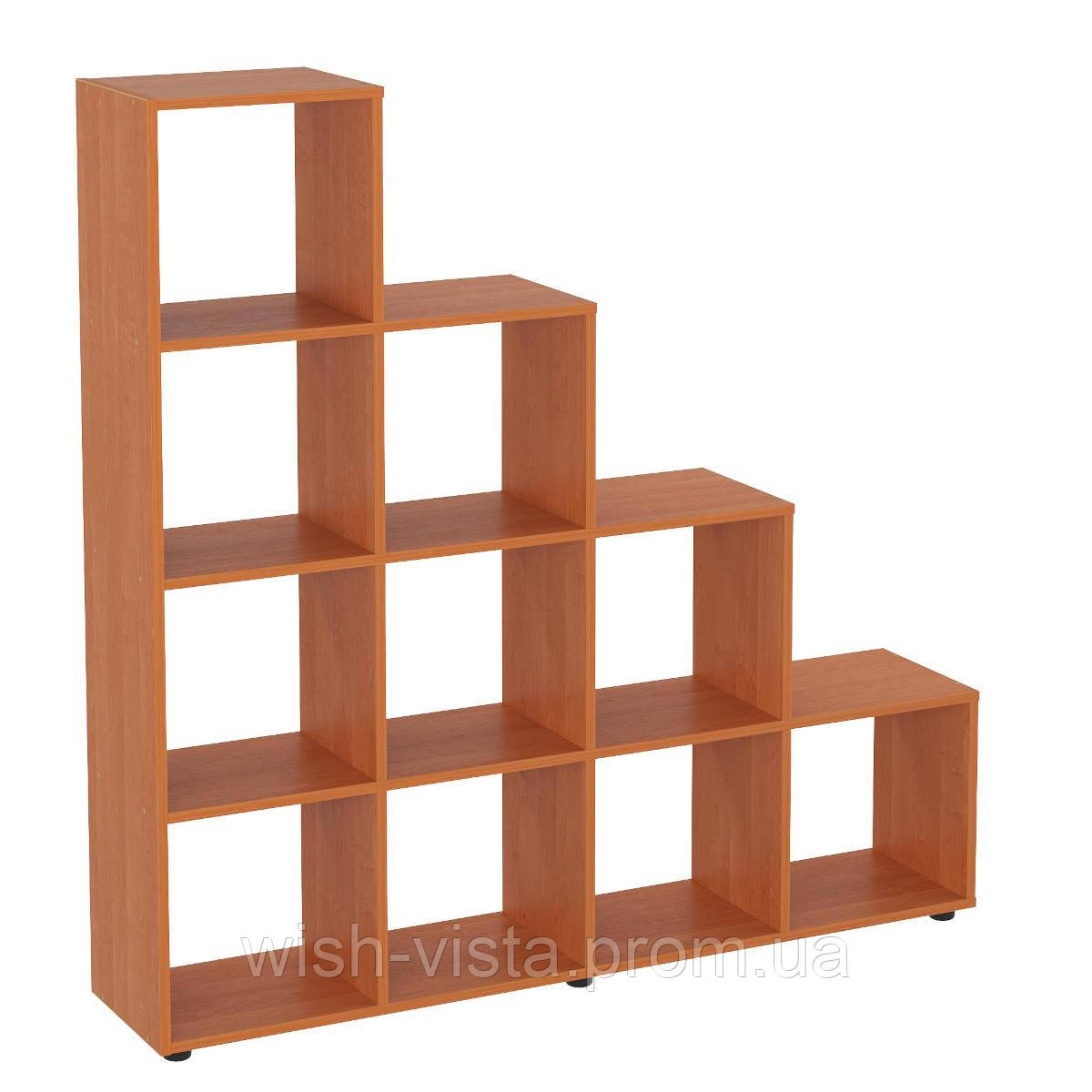 Шафа книжкова Компанет КШ-20 Вільха 140х29х139 см, фото 1