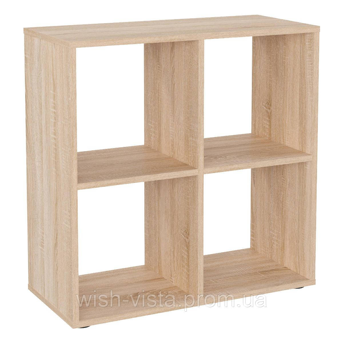 Шафа книжкова Компаніт КШ-22 Дуб сонома 73х33х73,8 см, фото 1