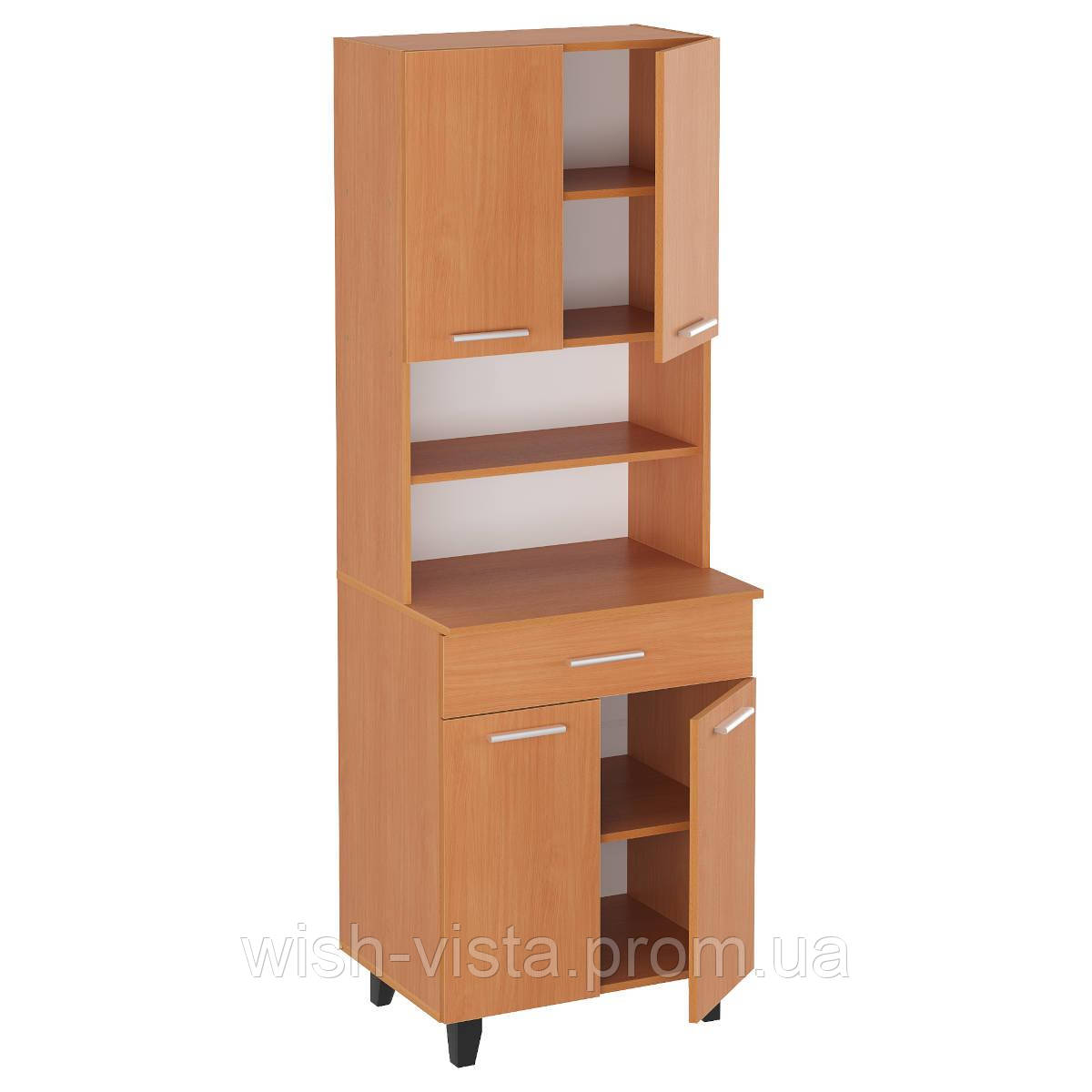 Шафа з полицями Компаніт Буфет Бук 64х50х185 см, фото 1