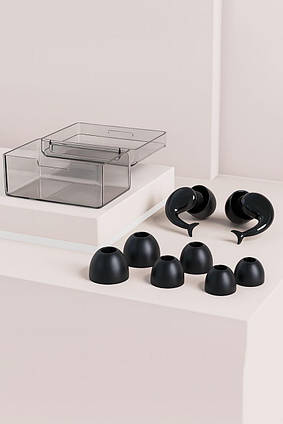 Професійні силіконові беруші для плавання Fish Tail Apmi чорний