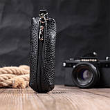 Ключниця з натуральної шкіри SHVIGEL 16227 Чорний 14,5х4,5х3 см, фото 8