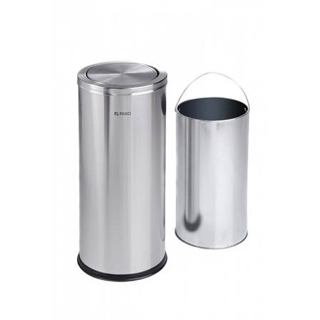 Відро для сміття з поворотною кришкою Rixo Solido 30 л., фото 1