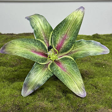 Лілія штучна зелена 3D | Д- 22 см | 24 шт. у пакованні