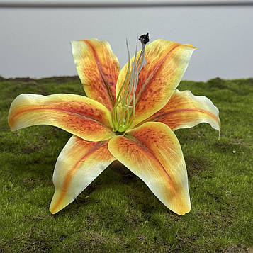 Лілія штучна оранжева 3D | Д- 22 см | 24 шт. у пакованні