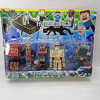 Набір героев Minecraft майнкрафт із аксесуарами та зброєю