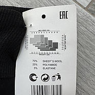 Лосини жіночі безшовні овеча вовна на хутрі Jujube, розмір L-6XL, чорні, B579R/W, фото 5