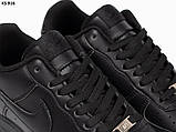 Кросівки Nike Air Force 1 Low Black (чорні), фото 7