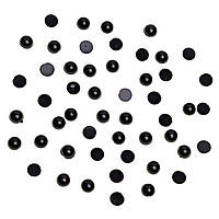 Очі-напівбусини для іграшок, Ø 4 мм, чорні, 5 г