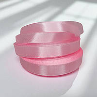 Стрічка атласна однотонна 1,2см. (33 м) світло-рожева
