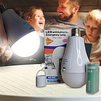 LED лампа FA-3920 с аккумуляторами и крючком 20W, аварийное освещение