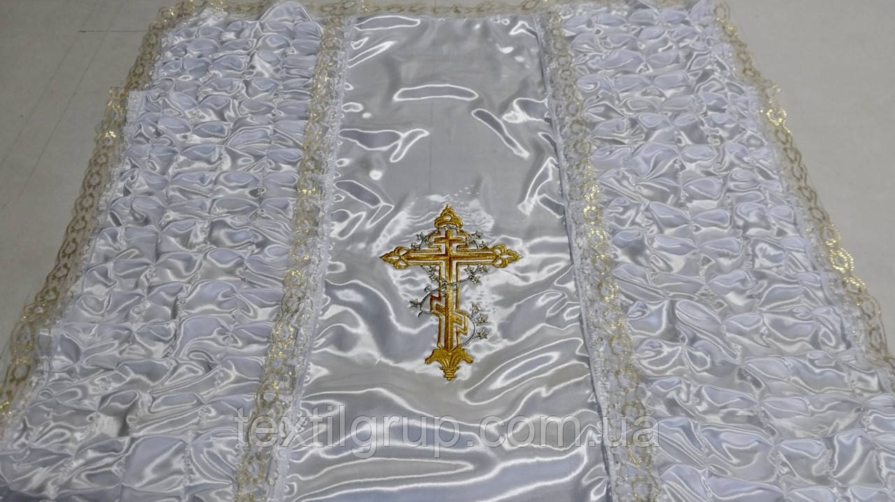 Покривало ритуальне з Вишивкою Хрест, фото 1