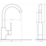 Змішувач для кухні DOMINO MALIBU DMM-203L, фото 4