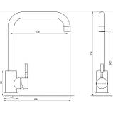 Змішувач для кухні EcoMIX ALPEN SBT3-203L, фото 4