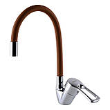 Змішувач для кухні DOMINO SIRIUS DSV-203SLR-Brown, фото 5