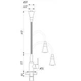 Змішувач для кухні DOMINO ELLIPSE DCC-203SM-A, фото 5