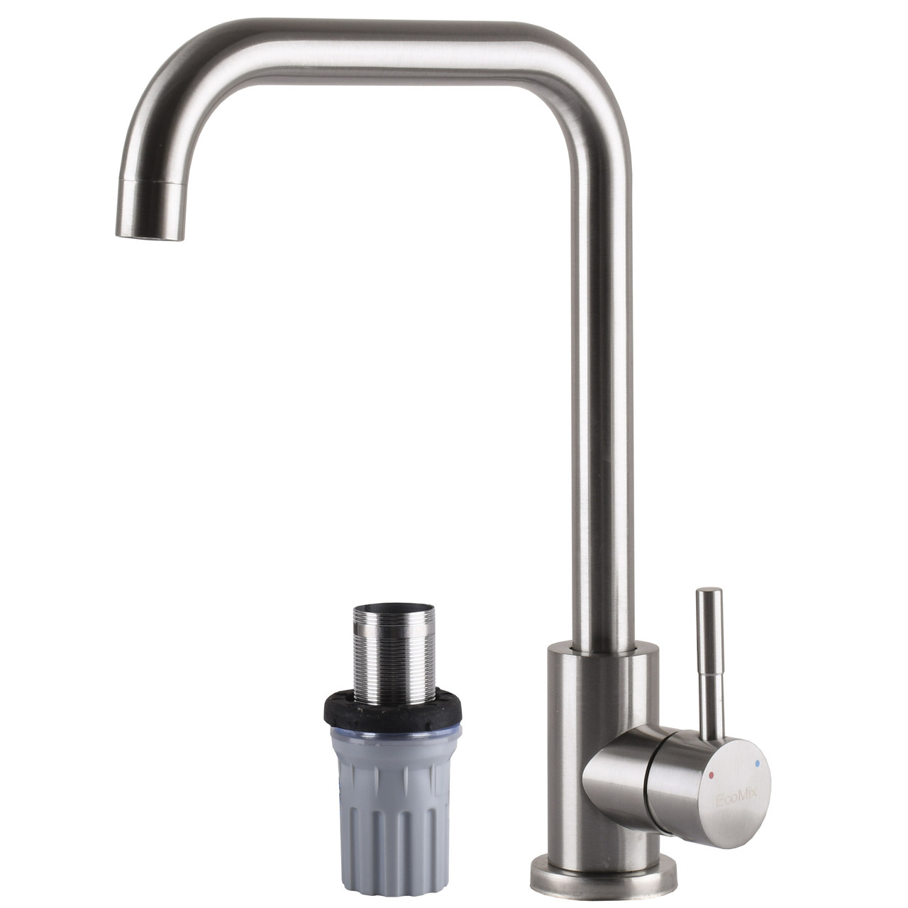 Змішувач для кухні EcoMIX ALPEN AISI-203L-WH, фото 1