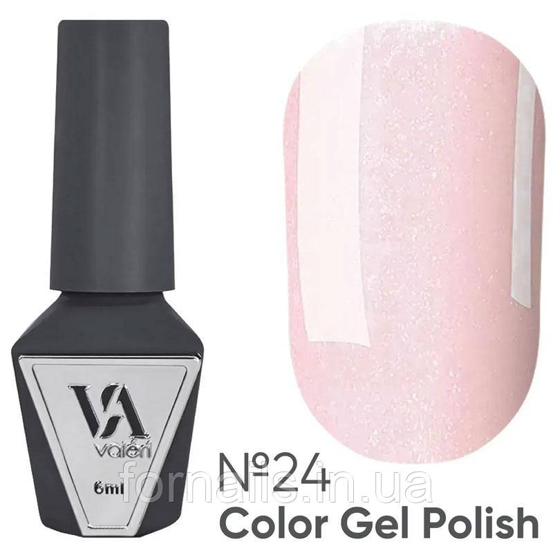 Гель-лак Valeri №024 (ніжно-рожевий, мікроблиск), 6 мл, фото 1