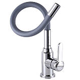 Змішувач для кухні DOMINO ELLIPSE DCC-203L-GRAY, фото 4