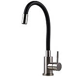 Змішувач для кухні EcoMIX ALPEN AISI-203SB, фото 2