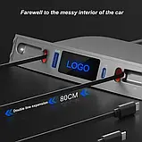 USB-хаб для Tesla Model 3 і Y з висувними кабелями, заряджання для смартфонів USB, Type-C, модель TSL2C, фото 9
