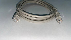 Патчкорд UTP Cat 5E, 2 метри, сірий — штекер 8P8C — штекер 8P8C, фото 2