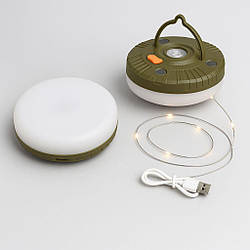 Підвісний ліхтар для кемпінгу з гірляндою 20 м — затишок будь-де