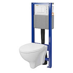 КОМПЛЕКТ С04: ІНСТ СІС-МА SYSTEM 40 MEХАН+ MITO RED 411 C полип сид + кнопка змиву ENTER II біла