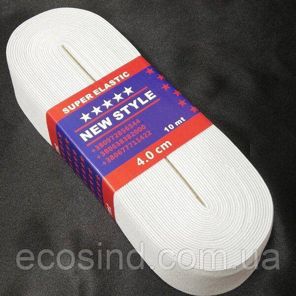 Резинка турецька Newstyle 4см Білий, фото 1