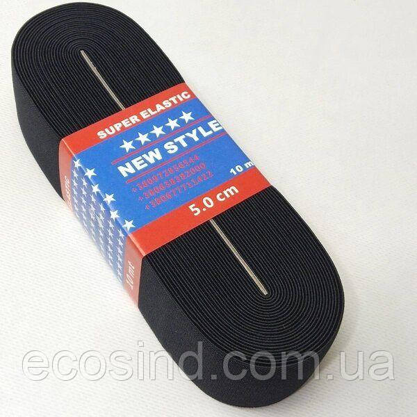Резинка турецька Newstyle 5см чорний, фото 1