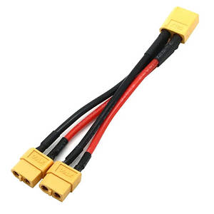 Розгалужувач перехідник Y-типу XT60 тато на 2 мама, 13 см