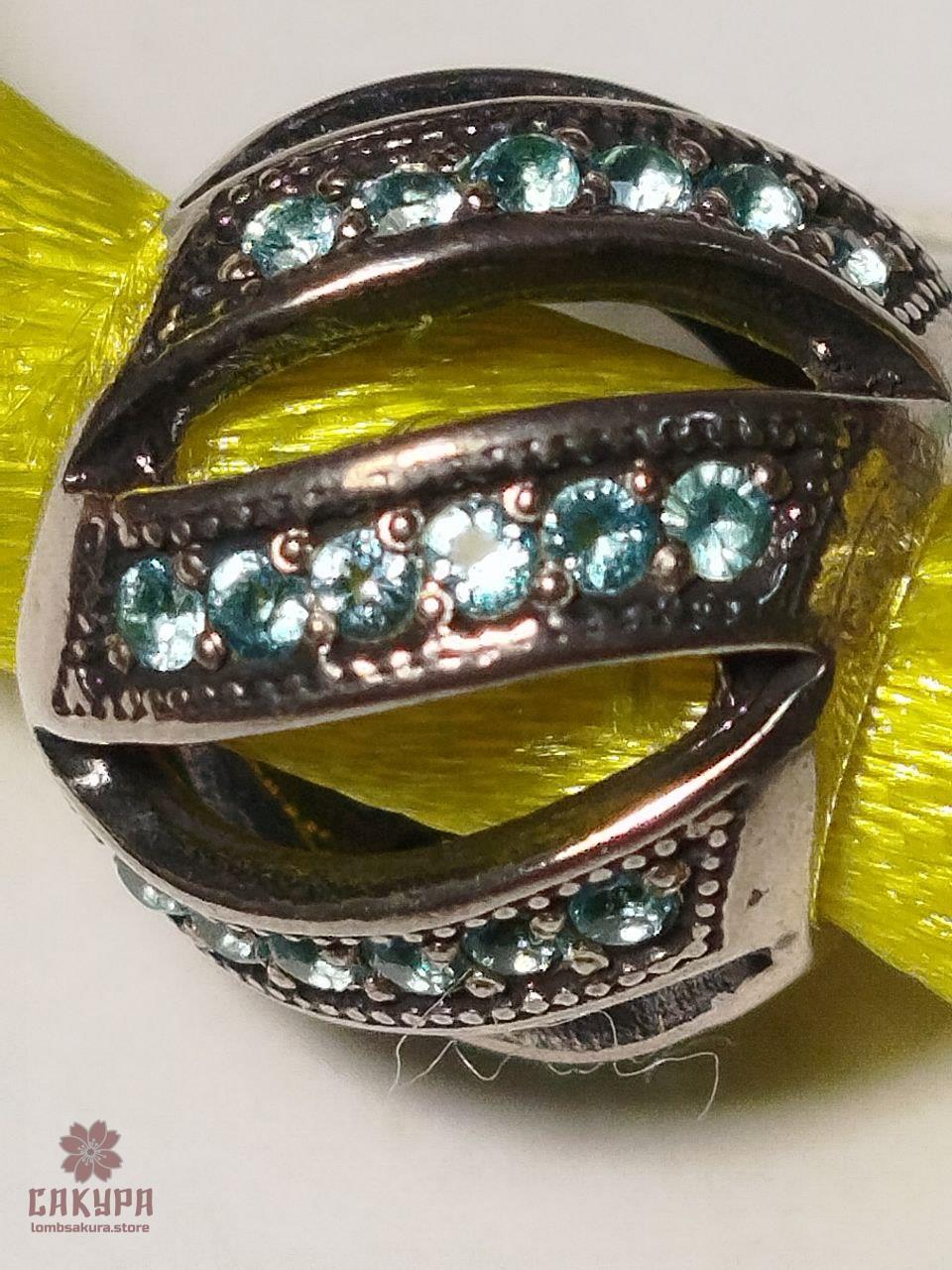 Срібний Кулон зі вставкою цирконій, фото 1