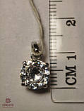 Срібний Кулон зі вставкою цирконій, фото 3