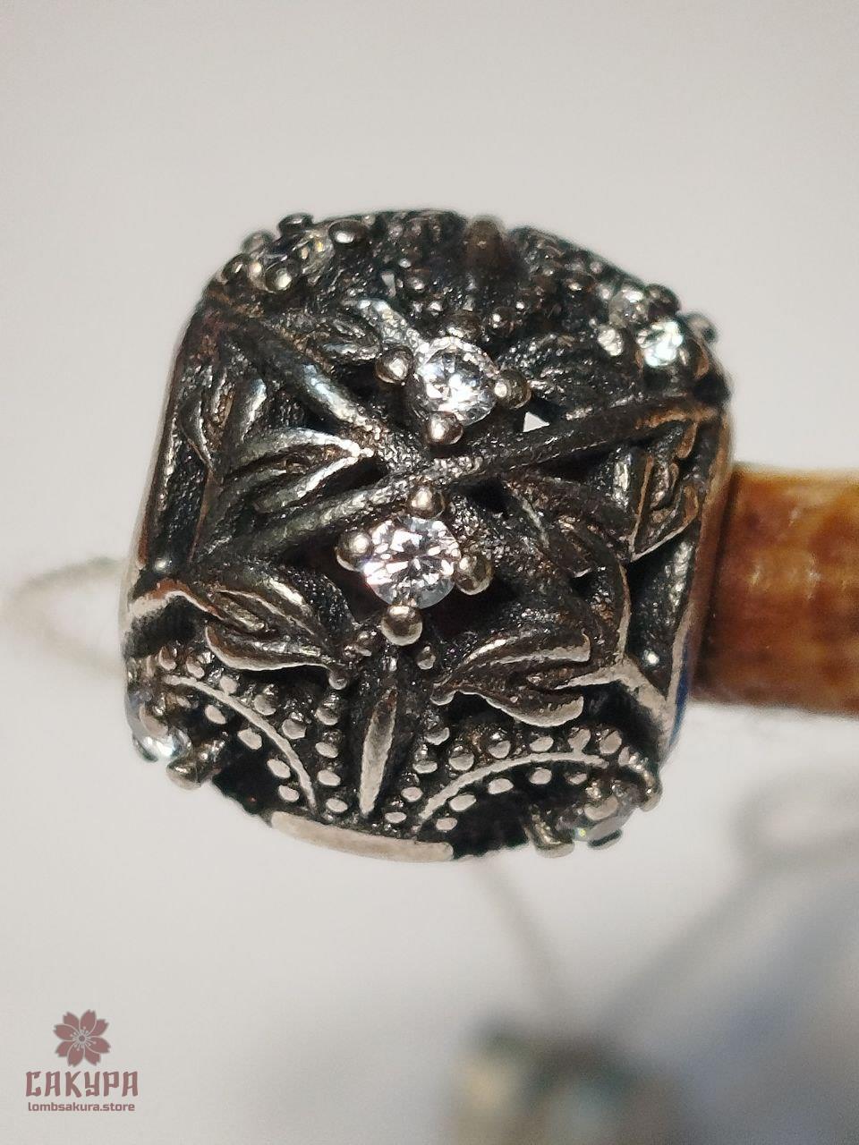 Срібний Кулон зі вставкою цирконій, фото 1