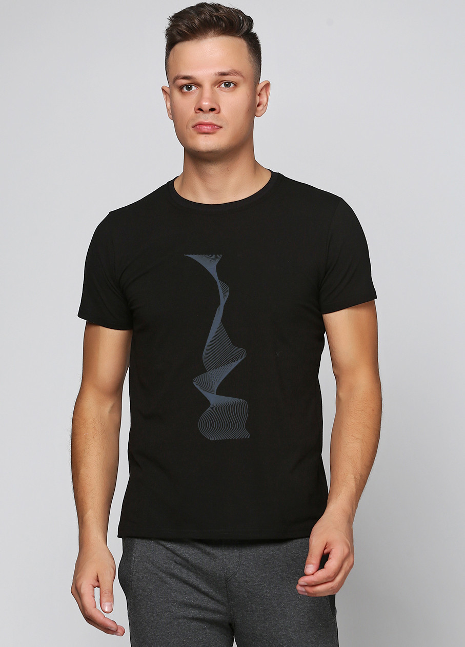 Футболка чоловіча Мальта 25/М319-17-P2 line17 S Чорна (2901000230597), фото 1