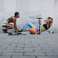 Підлоговий насос з манометром