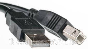 Кабель USB PowerPlant AM / BM 1.8 м чорний, фото 1