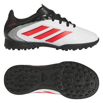 Дитячі білі сороконіжки Adidas Copa Pure 3 League Turf IH2241, Білий, Розмір (EU) — 38 2/3