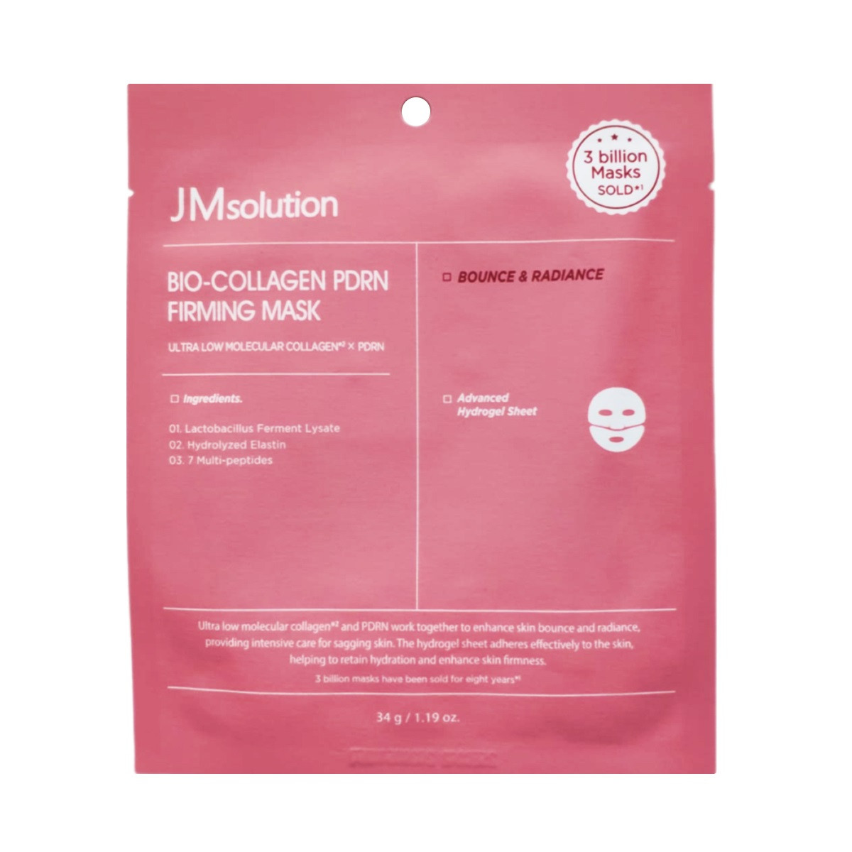 Маска для обличчя JM Solution Bio-Collagen Pdrn Firming Mask 1шт, фото 1