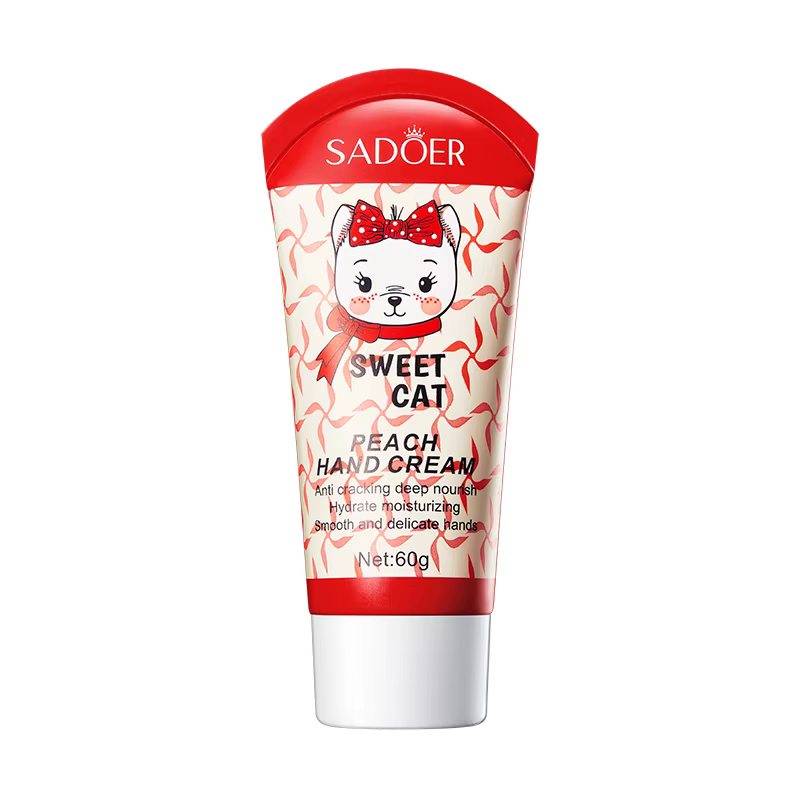 Крем для рук SADOER Sweet Cat Peach відновлюючий, зволожуючий 60 г, фото 1