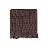 Рушник Lotus Home - Rius dark brown темно-коричневий 90*170, фото 2