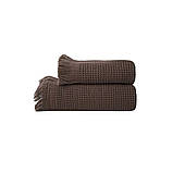 Рушник Lotus Home - Rius dark brown темно-коричневий 90*170, фото 7