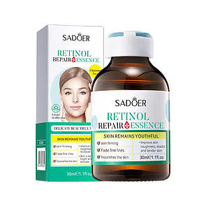 Есенція для обличчя Sadoer Retinol з ретинолом, відновлююча 30 мл