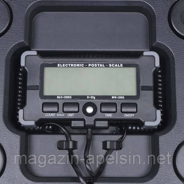 Ваги для посилок з USB-кабелем для передачі даних, РК-дисплей, платформні ваги 200 кг