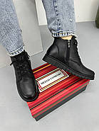 Жіночі демісезонні черевики MeegoComfort 25A20071-1 Black Battal чорні шкіряні, фото 2