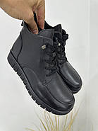 Жіночі демісезонні черевики MeegoComfort 25A20071-1 Black Battal чорні шкіряні, фото 5