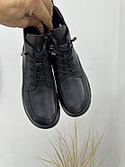 Жіночі демісезонні черевики MeegoComfort 25A20071-1 Black Battal чорні шкіряні, фото 6