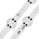 Комплект LED підсвічування для телевізора LG 43 дюйми , 4 штуки, фото 2