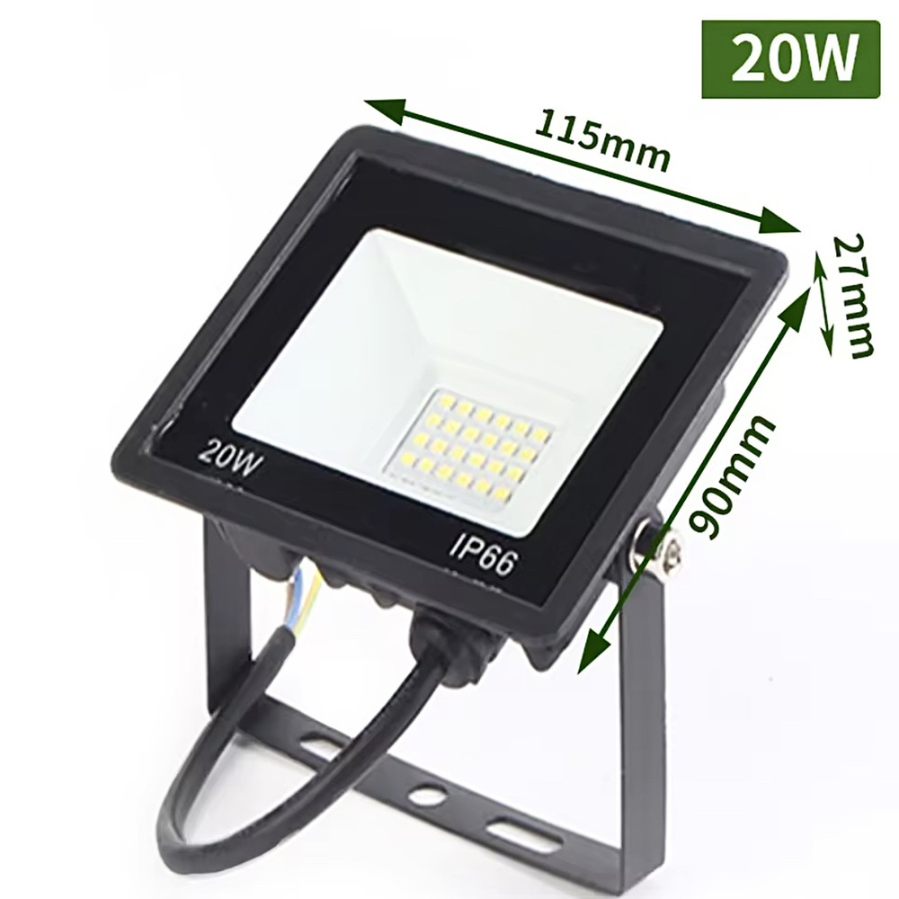 Світлодіодний LED прожектор, тепле жовте світло 20W IP66, фото 1