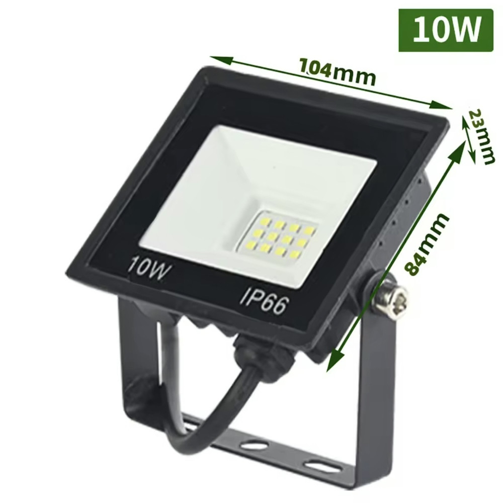 Світлодіодний LED прожектор, холодне біле світло 10W IP66, фото 1